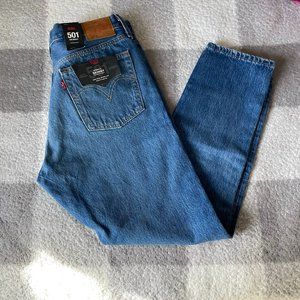 NWT Levi's 501 High Rise Skinny Leg Jean size 30 x 28